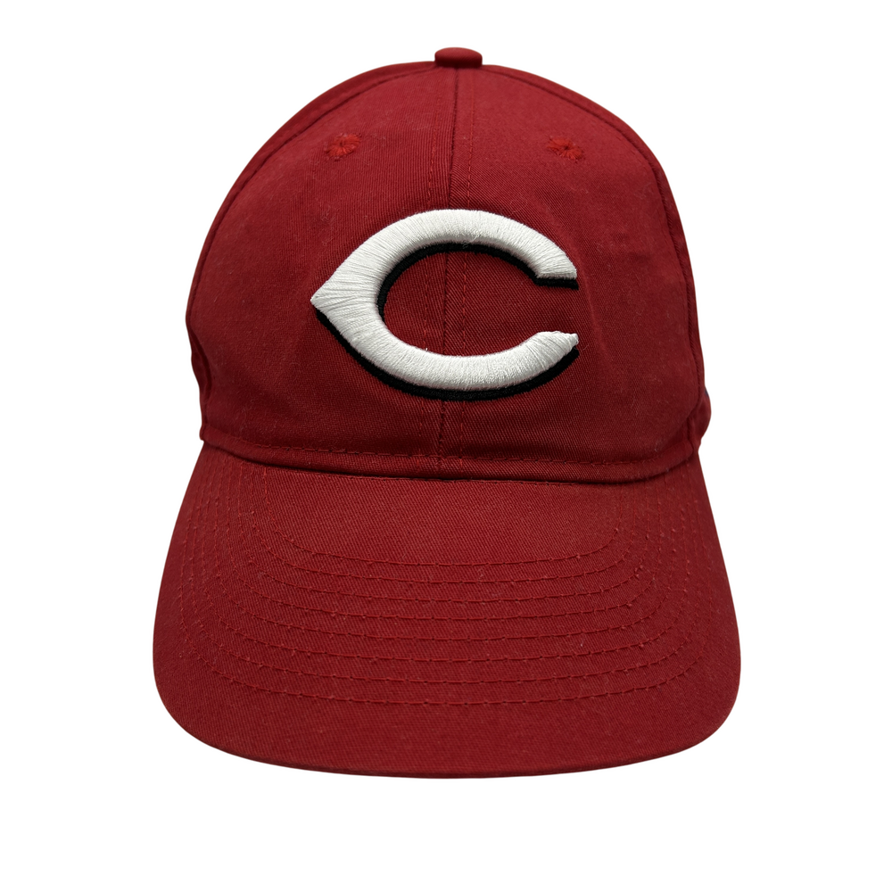 OC Sports MLB Cincinnati Reds Hat Cap Youth Strap Back Red Baseball Logo